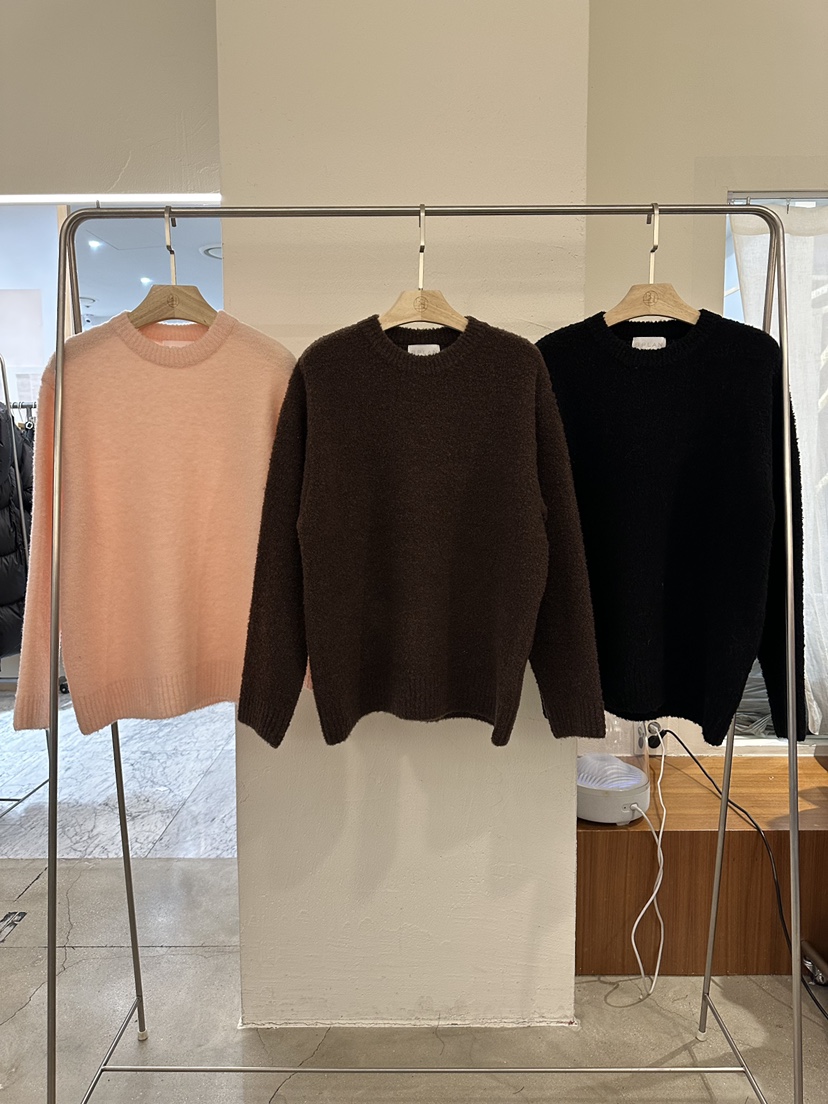 BPLAN韓國代購㊣女士新款25秋冬真品時尚人氣熱賣休閑推薦毛衣BPLAN毛衣圖色3左三黑色