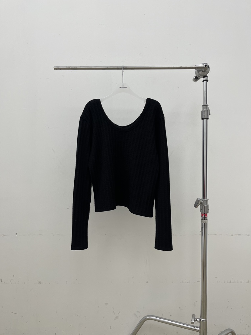 ATMOSPHERE東大門㊣代購女士新品休閑熱賣職業25秋冬長袖T恤ATMOSPHERE/BLING長袖T恤圖色3黑