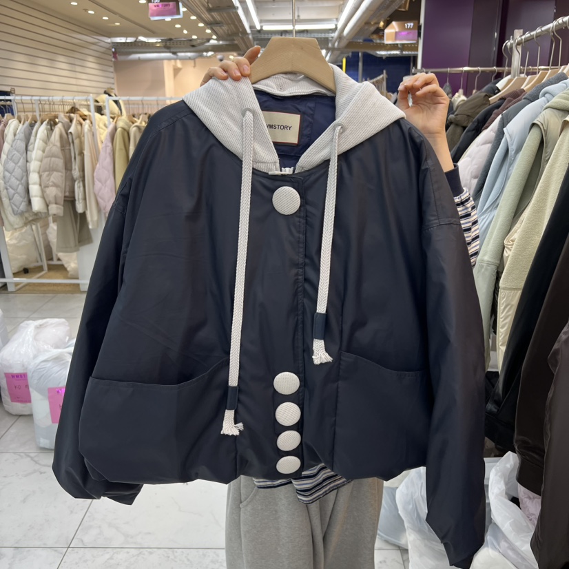 SIMPLE PARK/WMSTORY東大門㊣直郵女士新款時尚短款羽絨服SIMPLE PARK/WMSTORY短款羽絨服圖色1