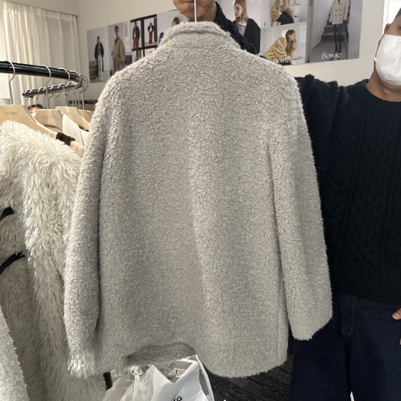 BOWIE東大門㊣代購女士新品推薦真品熱賣時尚人氣短款大衣雙層BOWIE短款大衣