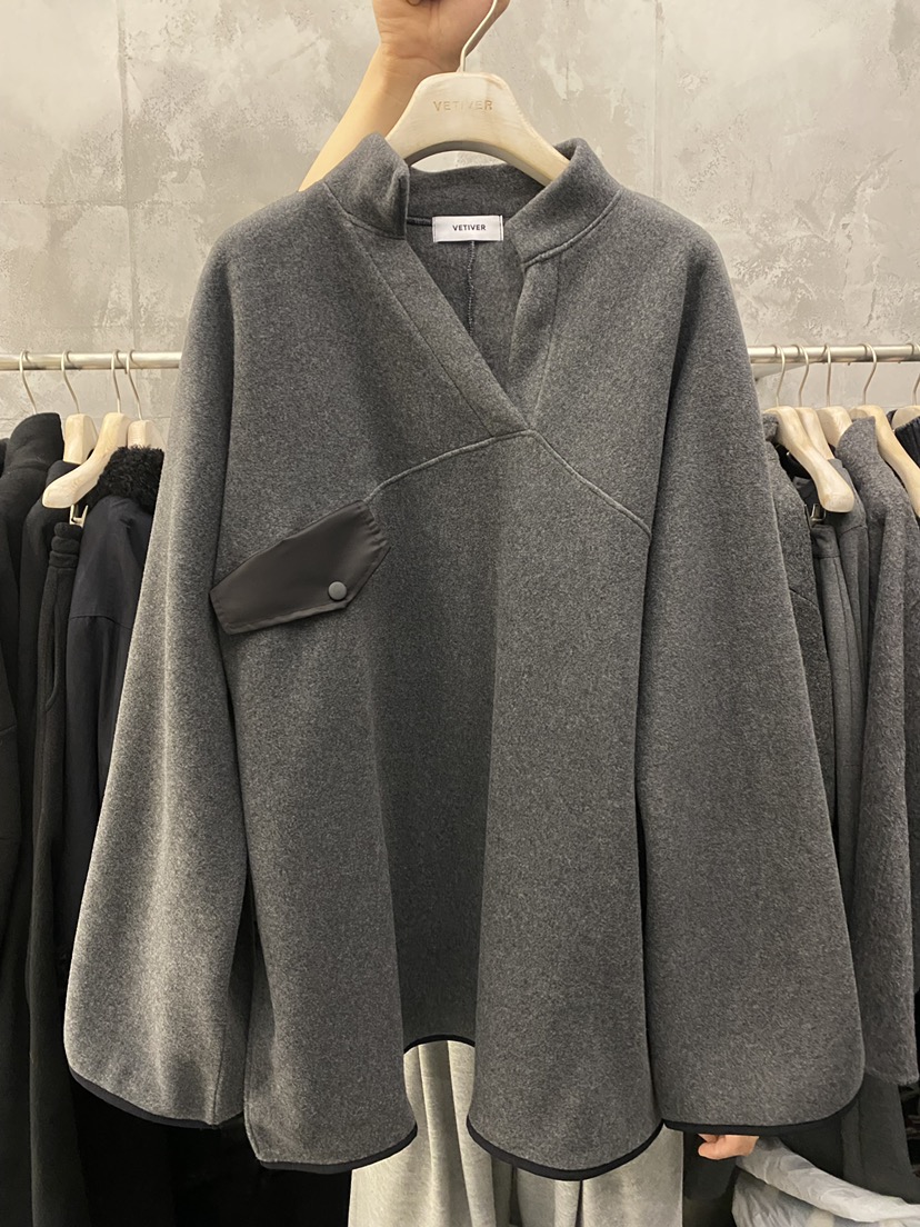 THE VETIVER-A韓國直郵㊣女裝新款時尚25秋冬休閑衛衣羊毛VETIVER衛衣圖色1