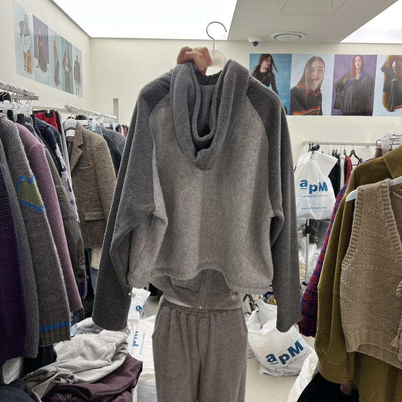 SOLD OUT韓國代購㊣女士新款職業25秋冬真品人氣休閑衛衣抓絨SOLD OUT衛衣