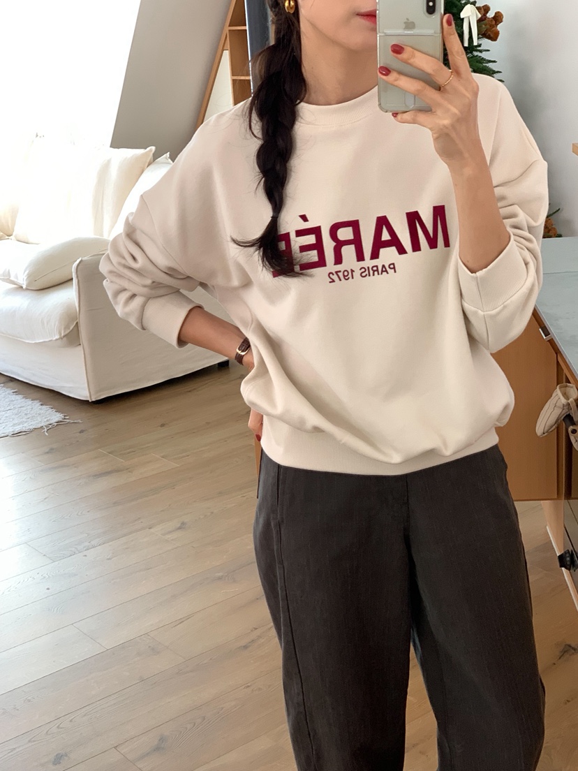 TERRACE韓國代購㊣女士新款熱賣25秋冬時尚人氣真品衛衣加絨TERRACE衛衣