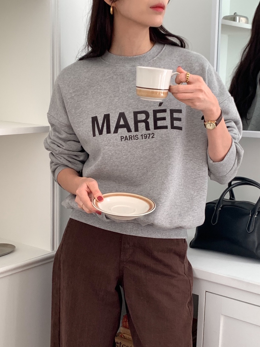 TERRACE韓國代購㊣女士新款熱賣25秋冬時尚人氣真品衛衣加絨TERRACE衛衣