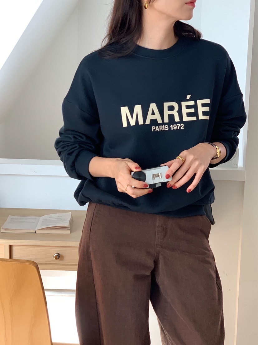 TERRACE韓國代購㊣女士新款熱賣25秋冬時尚人氣真品衛衣加絨TERRACE衛衣