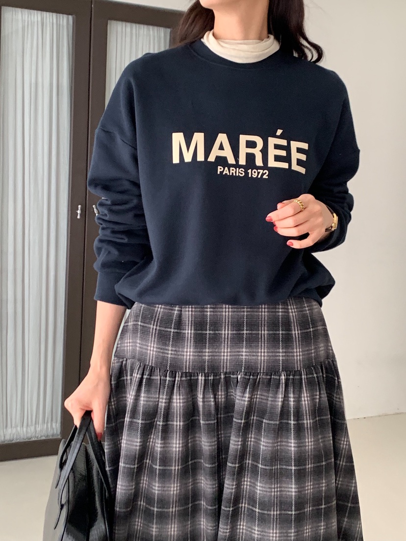 TERRACE韓國代購㊣女士新款熱賣25秋冬時尚人氣真品衛衣加絨TERRACE衛衣