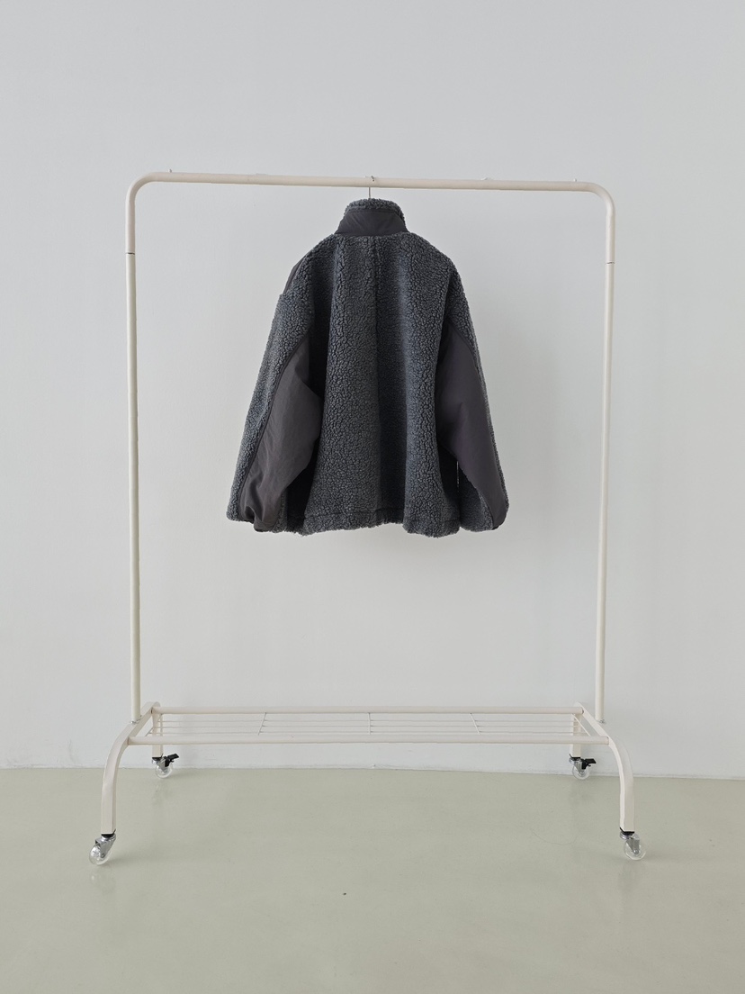 J SHOP韓國直郵㊣女裝新款職業時尚25秋冬人氣夾克抓絨拉鏈J_SHOP夾克