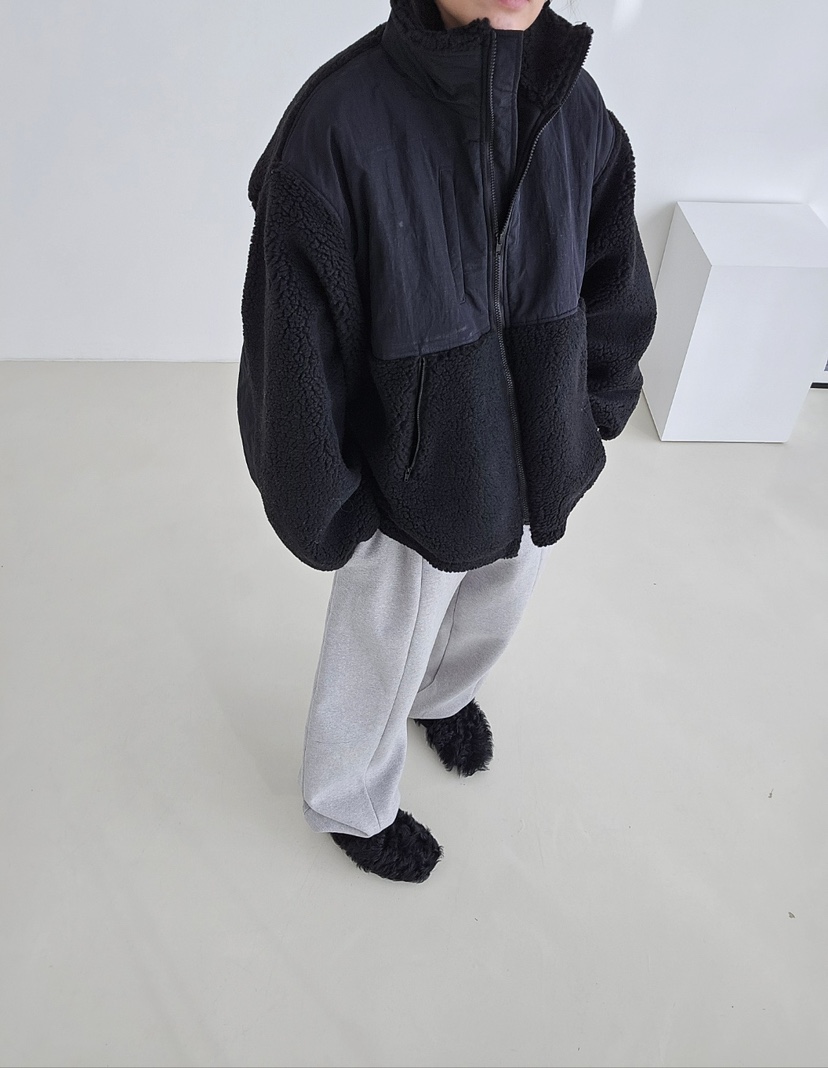 J SHOP韓國直郵㊣女裝新款職業時尚25秋冬人氣夾克抓絨拉鏈J_SHOP夾克