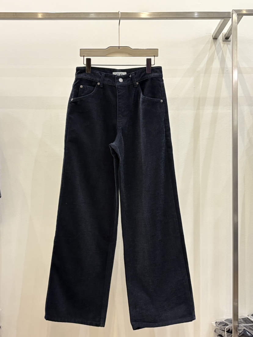 CICI東大門㊣代購女裝新品時尚休閑熱賣休閑褲加絨抓絨柔軟Ci Ci休閑褲圖色2深藍色