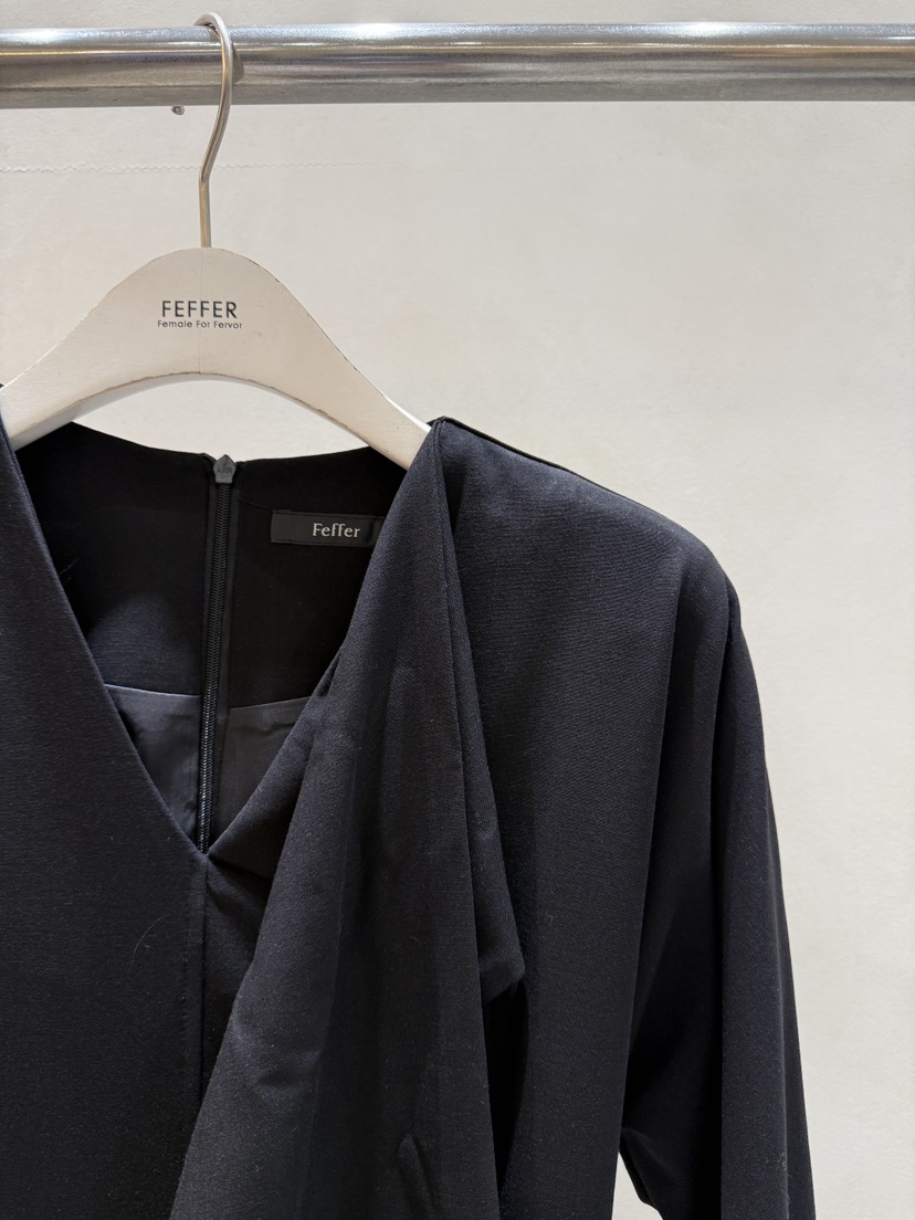 FEFFER東大門㊣實拍女士新品25秋冬時尚人氣職業推薦連衣裙FEFFER連衣裙