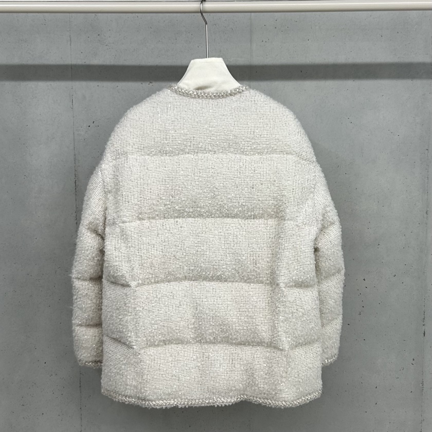 HELDER-P韓國代購㊣女裝新款時尚25秋冬短款羽絨服粗花呢鵝絨HELDER短款羽絨服