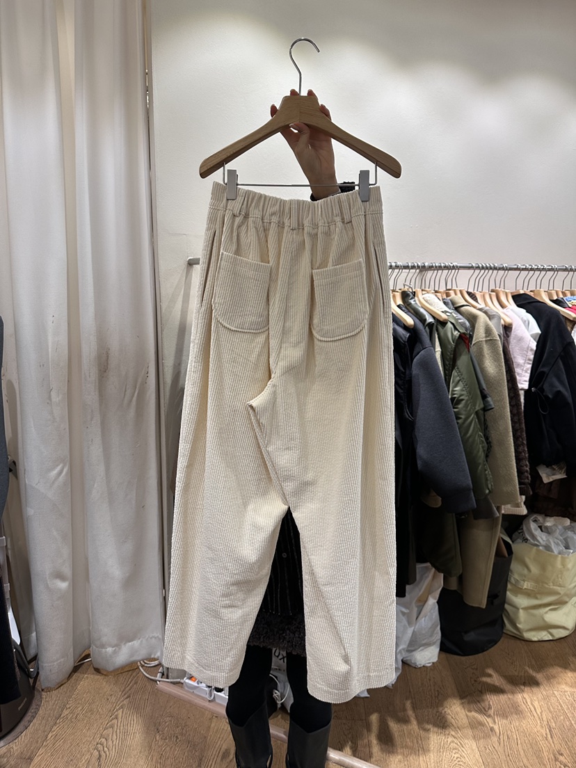 AUVERFIT東大門㊣直郵女裝新款熱賣25秋冬職業真品休閑褲褶裥AUVERFIT休閑褲