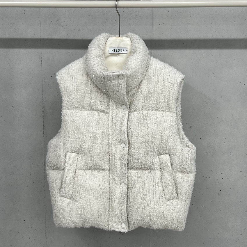 HELDER-P韓國直郵㊣女裝新品時尚職業休閑真品馬甲粗花呢鵝絨HELDER馬甲圖色1