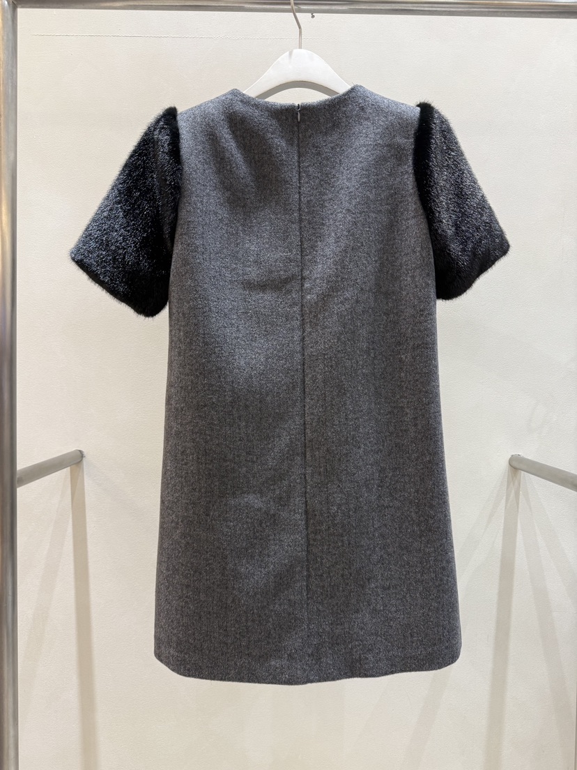 FEFFER韓國代購㊣女裝新款休閑熱賣推薦時尚真品連衣裙皮草FEFFER連衣裙