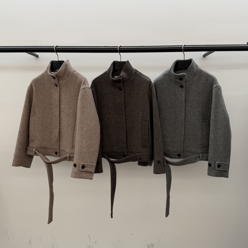 ID東大門㊣代購女裝新品職業推薦人氣真品休閑夾克含腰帶系帶ID夾克