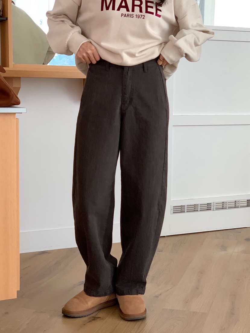 TERRACE韓國直郵㊣女裝新品休閑職業熱賣人氣休閑褲加絨羊毛TERRACE休閑褲