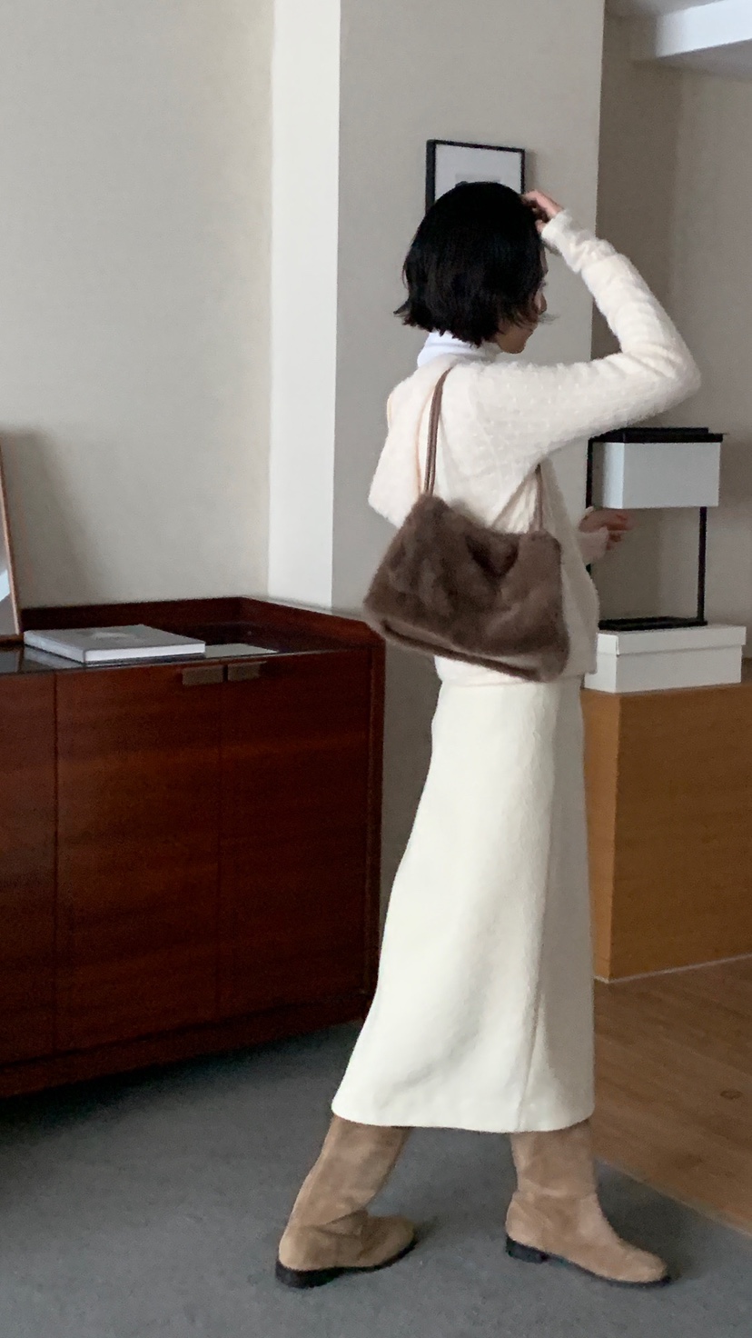 OVER RICH韓國代購㊣女士新款熱賣職業人氣25秋冬休閑長裙OVER RICH長裙