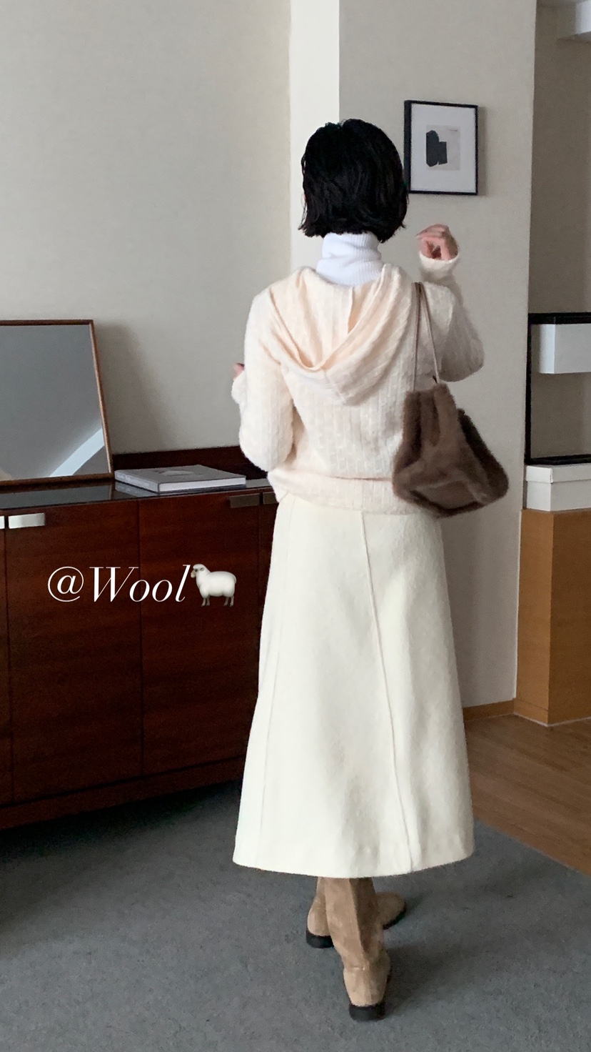 OVER RICH韓國代購㊣女士新款熱賣職業人氣25秋冬休閑長裙OVER RICH長裙