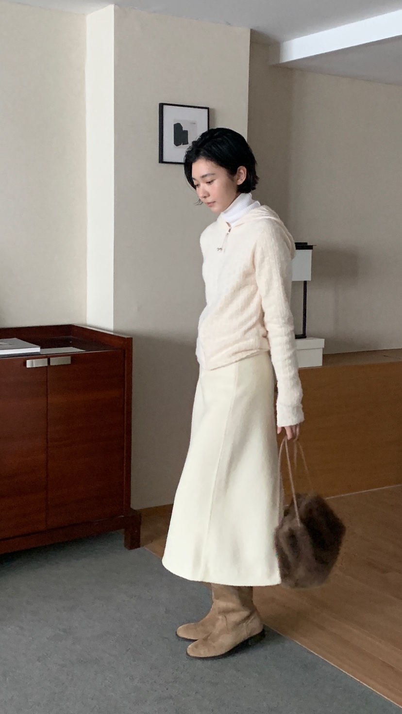 OVER RICH韓國代購㊣女士新款熱賣職業人氣25秋冬休閑長裙OVER RICH長裙