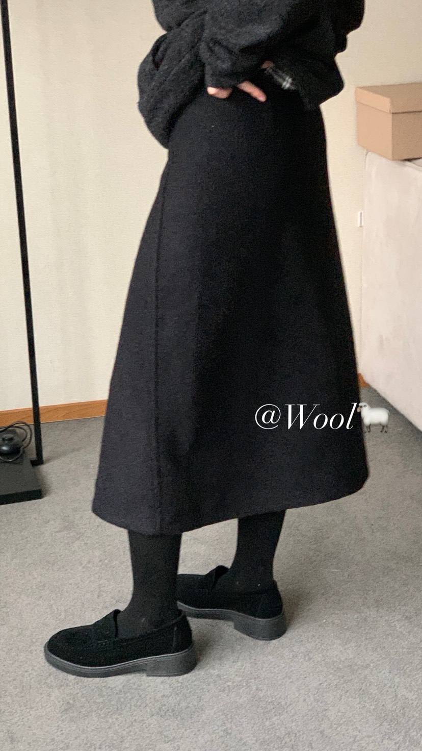 OVER RICH韓國代購㊣女士新款熱賣職業人氣25秋冬休閑長裙OVER RICH長裙