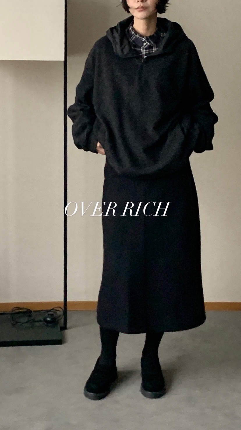 OVER RICH韓國代購㊣女士新款熱賣職業人氣25秋冬休閑長裙OVER RICH長裙