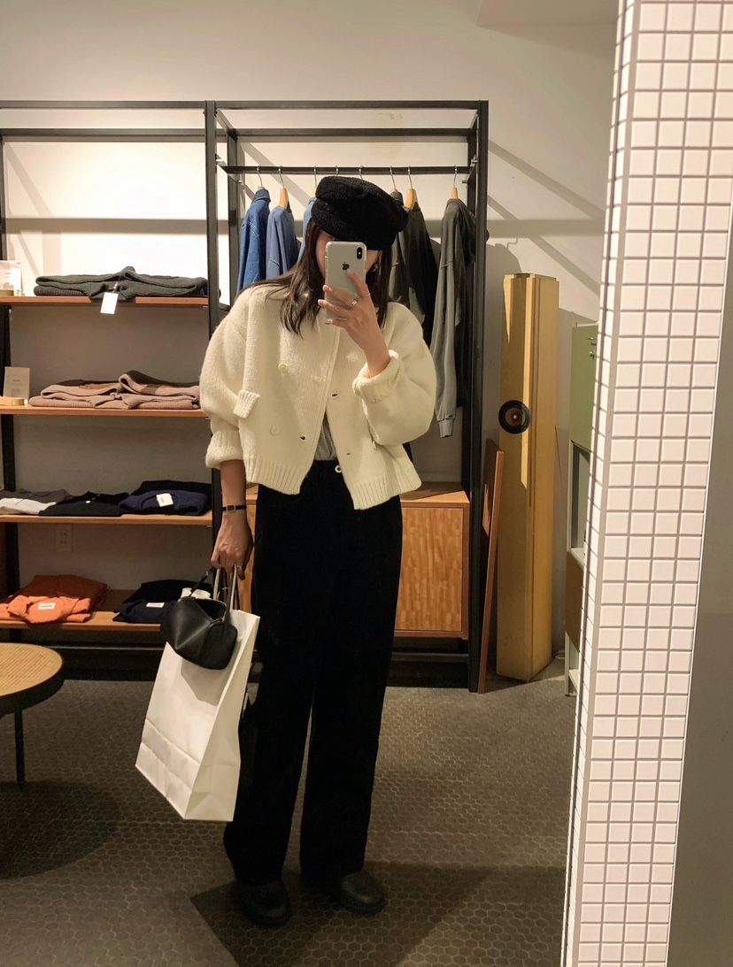 COURGETTE東大門㊣實拍女士新款休閑推薦熱賣人氣牛仔褲天鵝絨COURGETTE牛仔褲