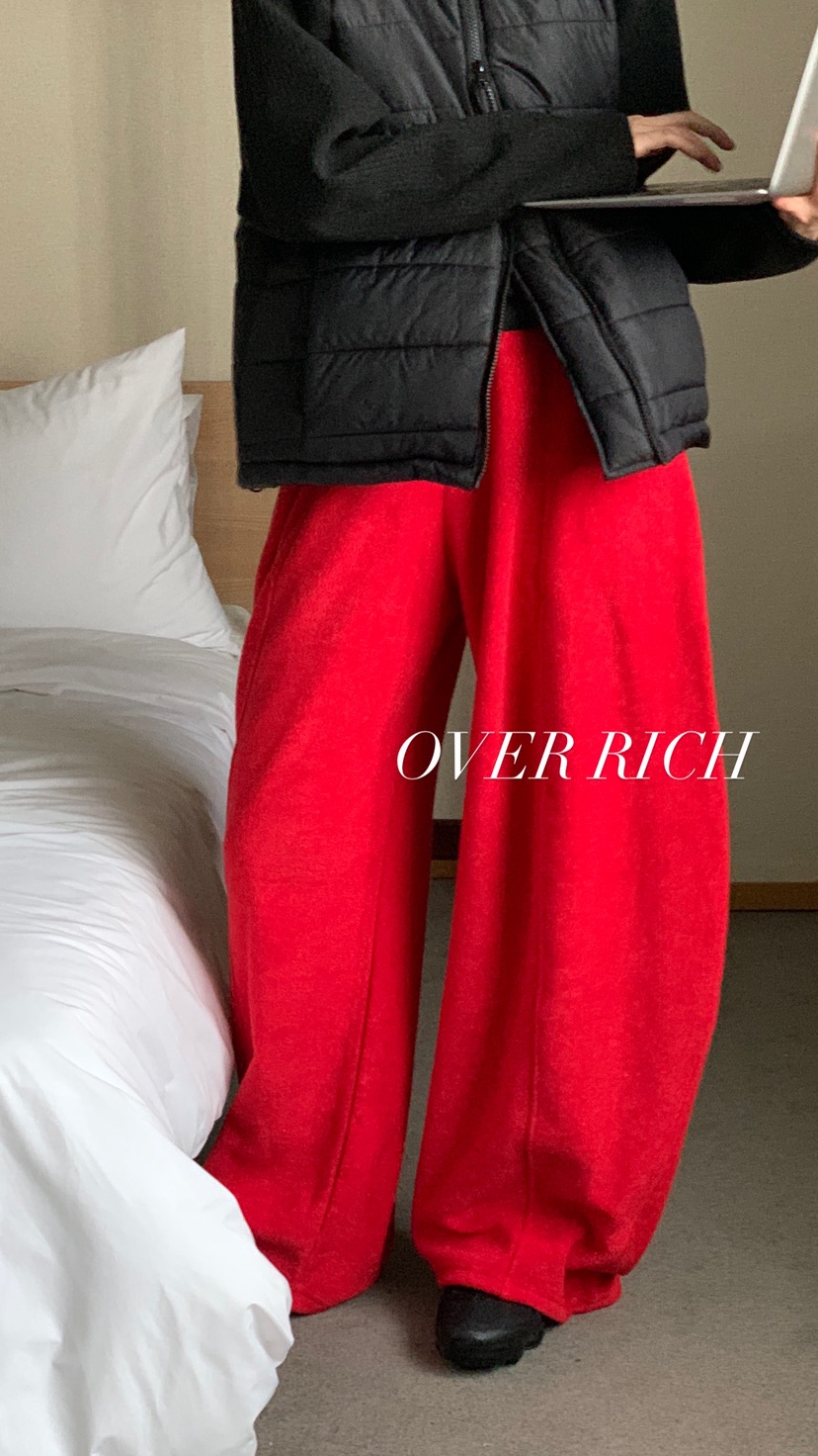 OVER RICH東大門㊣實拍女裝新款休閑25秋冬推薦時尚休閑褲OVER RICH休閑褲