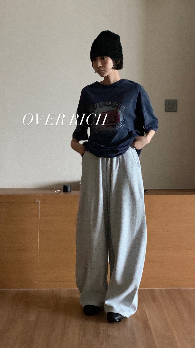 OVER RICH東大門㊣實拍女裝新款休閑25秋冬推薦時尚休閑褲OVER RICH休閑褲