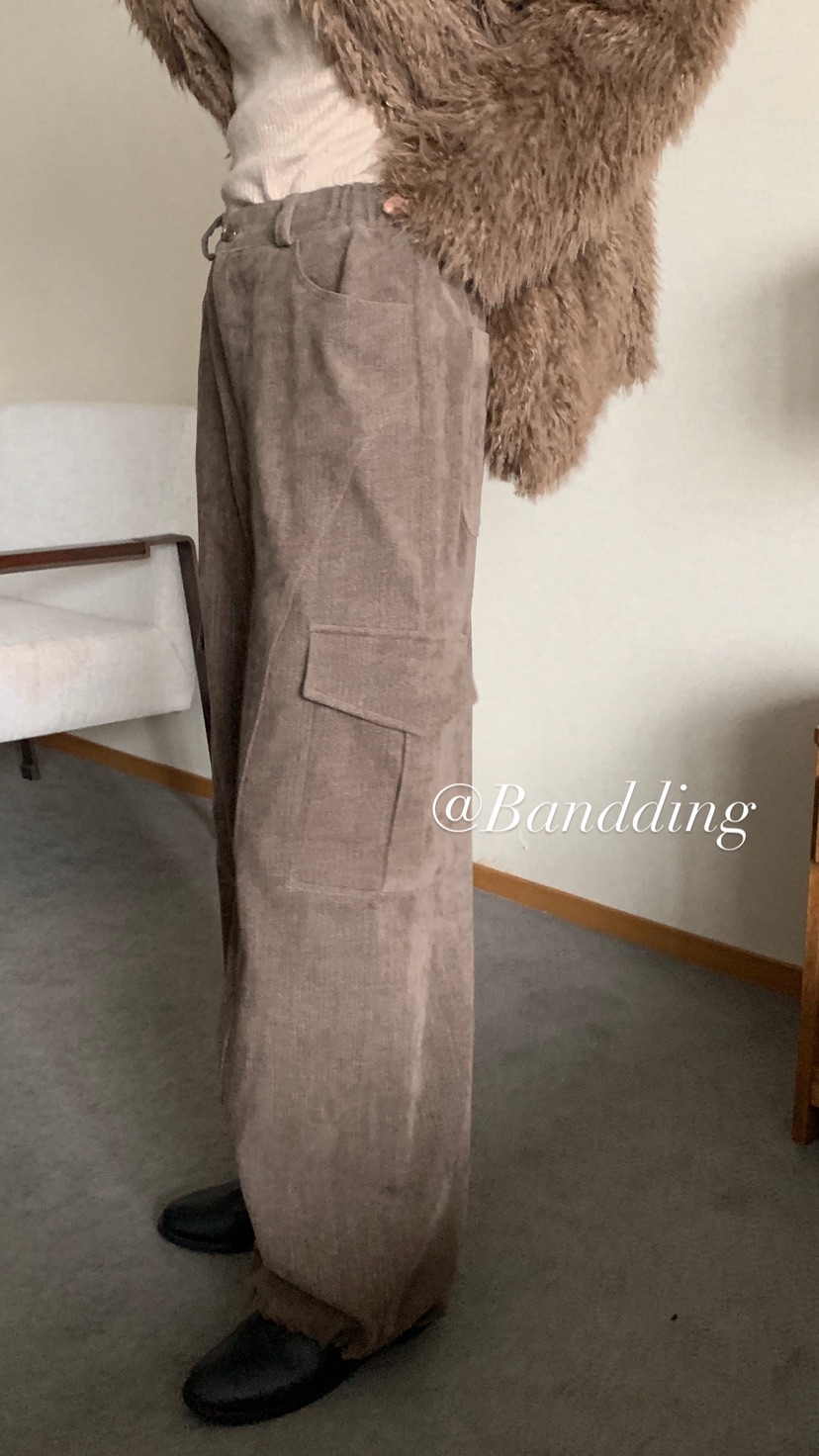 OVER RICH韓國直郵㊣女裝新品人氣真品休閑25秋冬熱賣休閑褲OVER RICH休閑褲