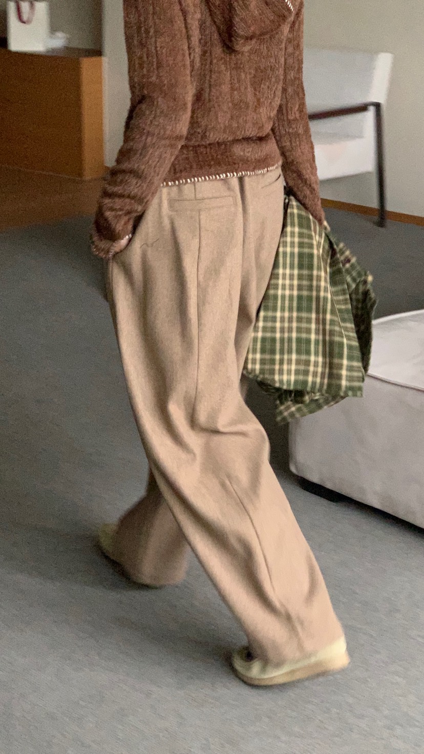 OVER RICH東大門㊣實拍女士新款休閑時尚職業25秋冬休閑褲OVER RICH休閑褲