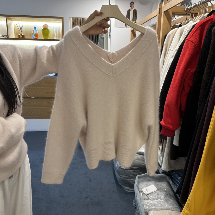 ROUNDER韓國代購㊣女裝新款真品推薦時尚熱賣人氣毛衣安哥拉ROUNDER毛衣圖色1