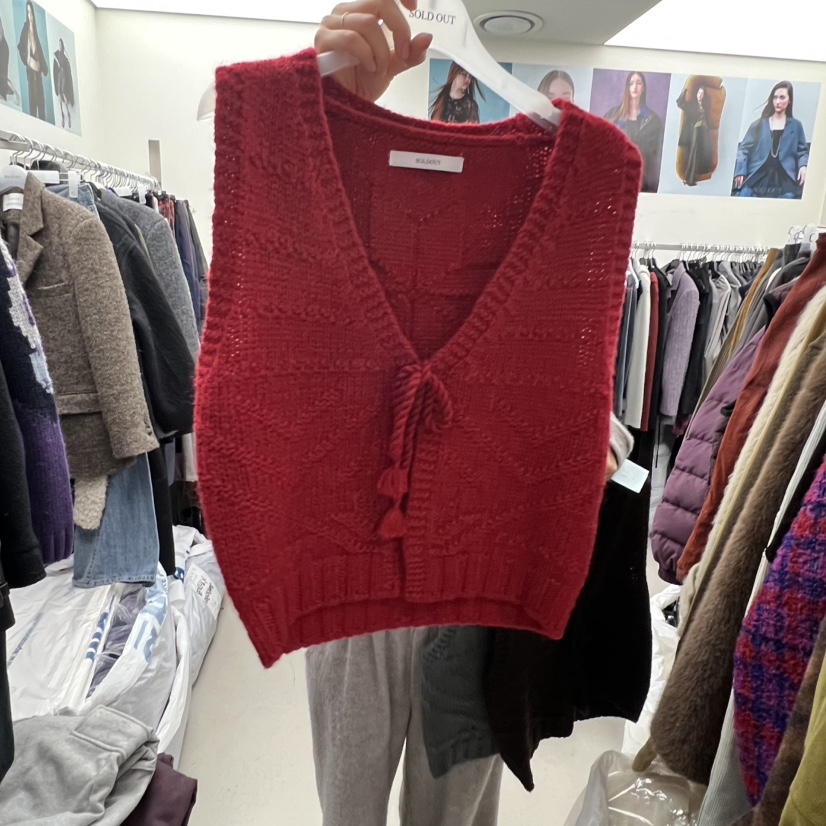 SOLD OUT韓國代購㊣女士新款熱賣職業推薦休閑時尚真品馬甲SOLD OUT馬甲圖色3