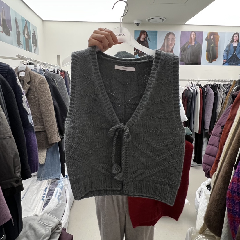 SOLD OUT韓國代購㊣女士新款熱賣職業推薦休閑時尚真品馬甲SOLD OUT馬甲圖色4