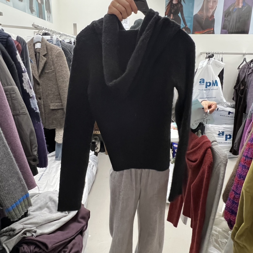 SOLD OUT東大門㊣代購女裝新款職業真品25秋冬針織衫連帽針織衫SOLD OUT針織衫