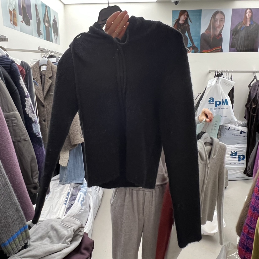 SOLD OUT東大門㊣代購女裝新款職業真品25秋冬針織衫連帽針織衫SOLD OUT針織衫圖色1