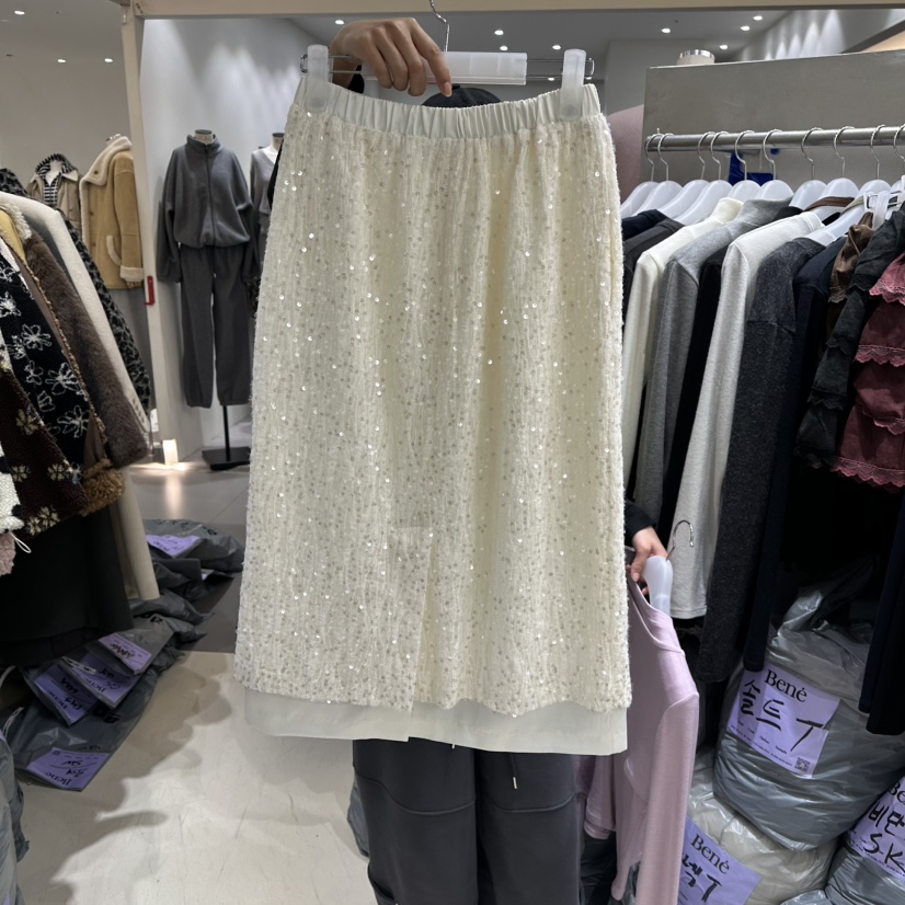 BENE東大門㊣實拍女士新品推薦人氣休閑25秋冬職業時尚長裙BENE長裙