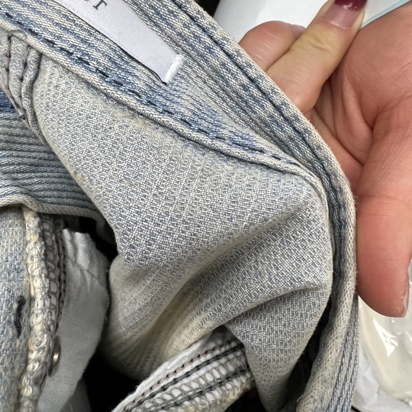 SOLD OUT韓國直郵㊣女士新款職業熱賣時尚25秋冬牛仔褲水洗絎縫SOLD OUT牛仔褲