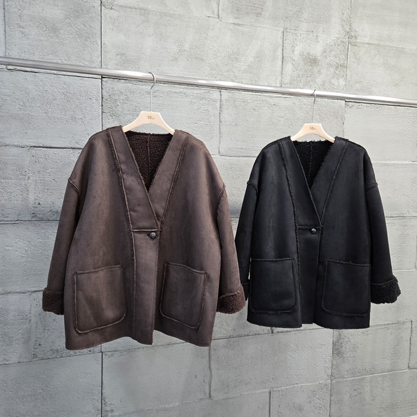 10CC東大門㊣實拍女裝新款推薦職業休閑夾克里外穿柔軟雙面10CC夾克