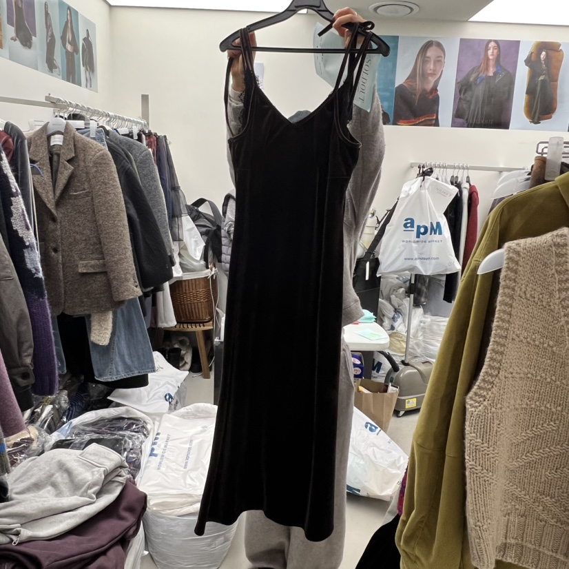 SOLD OUT東大門㊣實拍女士新款25秋冬時尚職業真品熱賣連衣裙SOLD OUT連衣裙圖色2