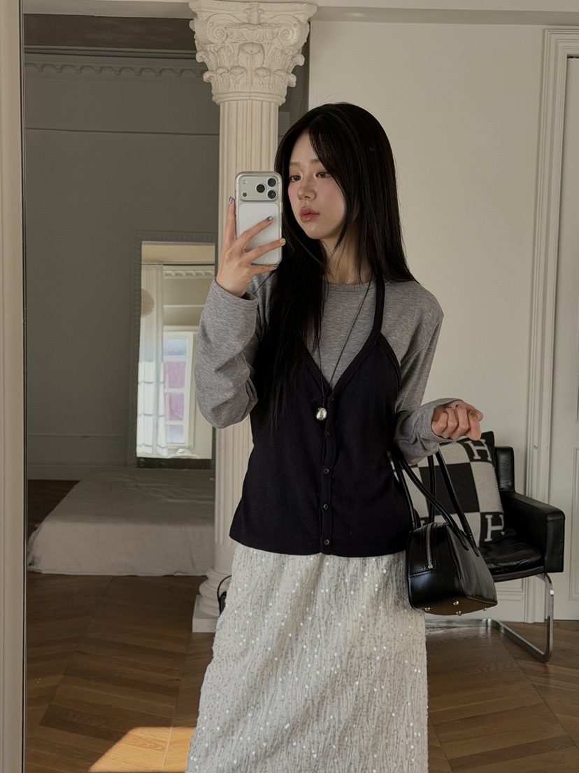 BENE韓國直郵㊣女士新款人氣25秋冬推薦時尚休閑真品長袖T恤BENE長袖T恤圖色5