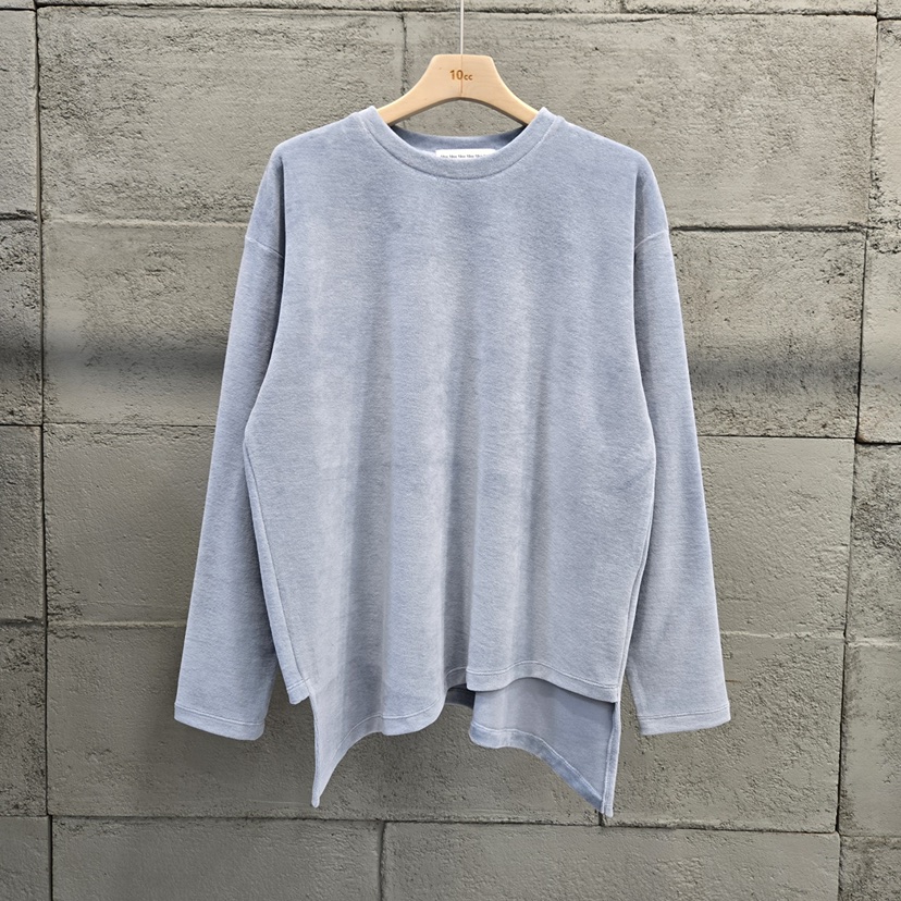 10CC東大門㊣代購女士新品休閑職業人氣25秋冬長袖T恤天鵝絨10CC長袖T恤圖色2