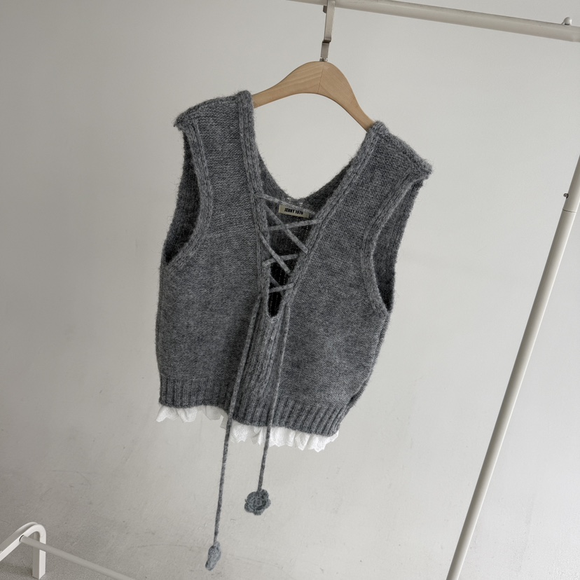 JENNY 1976韓國直郵㊣女士新品休閑25秋冬人氣吊帶背心荷葉邊JENNY 1976吊帶/背心圖色2