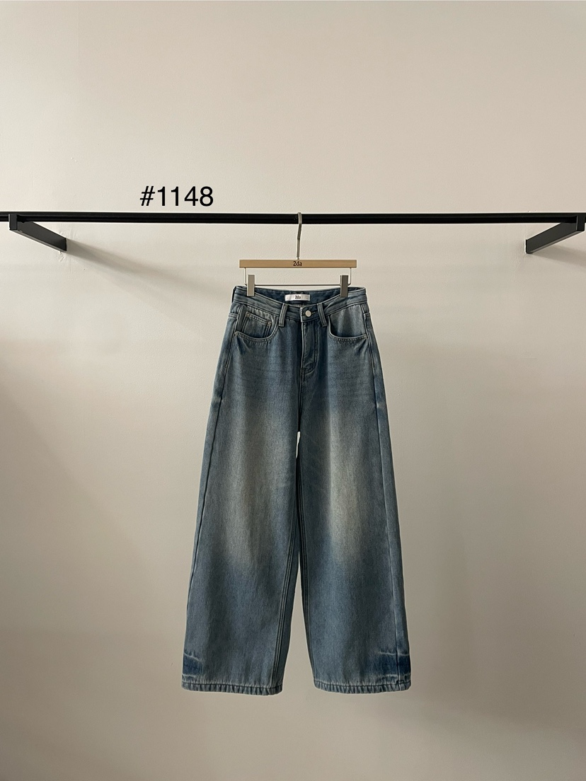 2DA/DARIMI-P東大門㊣代購女裝新品推薦人氣熱賣牛仔褲加絨2DA/DARIMI-P牛仔褲圖色1