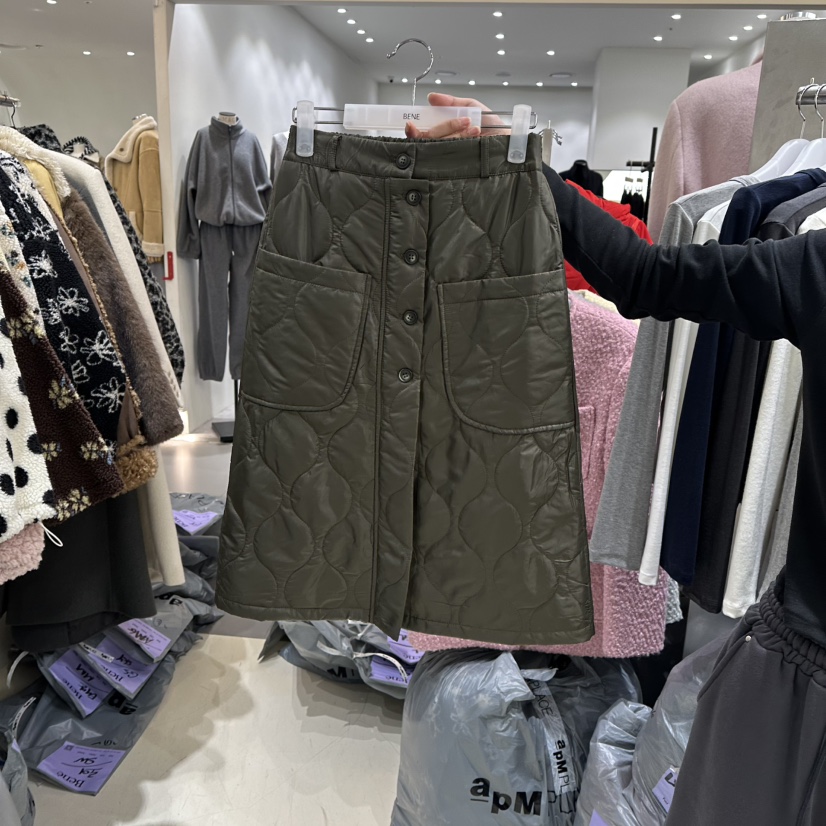 BENE東大門㊣直郵女裝新款人氣推薦職業真品半身裙中短裙絎縫BENE半身裙/中短裙圖色1