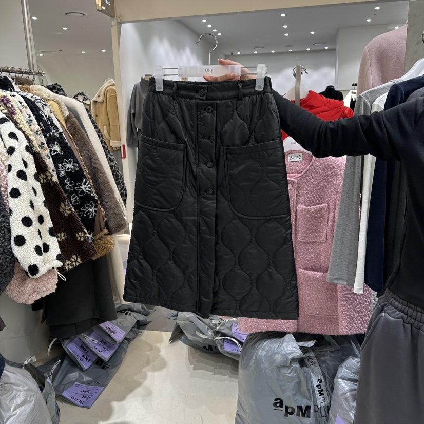 BENE東大門㊣直郵女裝新款人氣推薦職業真品半身裙中短裙絎縫BENE半身裙/中短裙圖色2