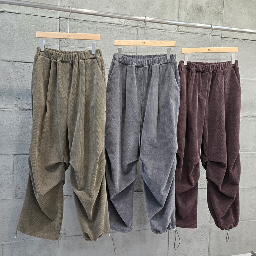 10CC東大門㊣代購女士新款熱賣推薦人氣休閑休閑褲燈芯絨加絨10CC休閑褲