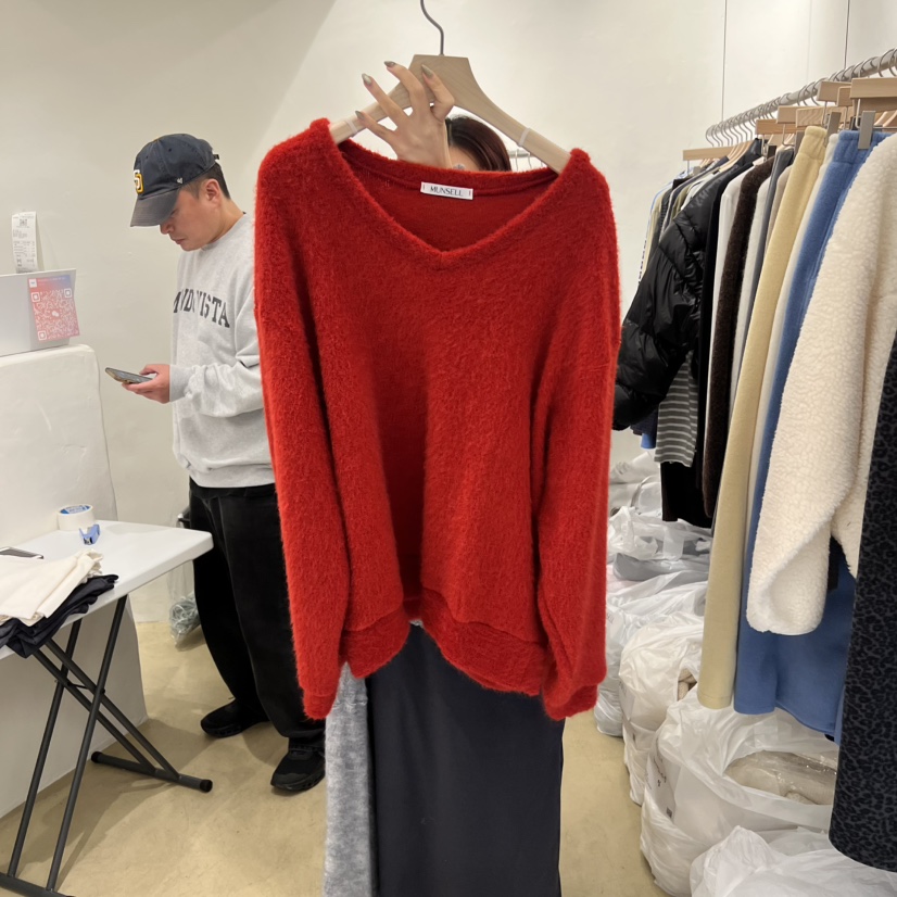 MUNSELL東大門㊣直郵女士新品熱賣真品25秋冬職業毛衣安哥拉MUNSELL毛衣圖色4