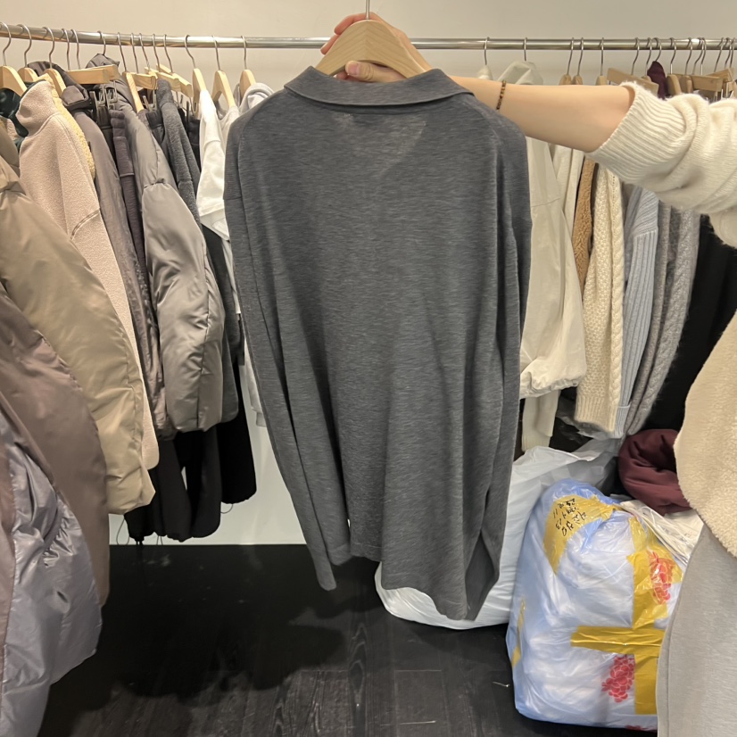 TAFFETA東大門㊣實拍女裝新款真品人氣25秋冬休閑職業長袖T恤TAFFETA長袖T恤