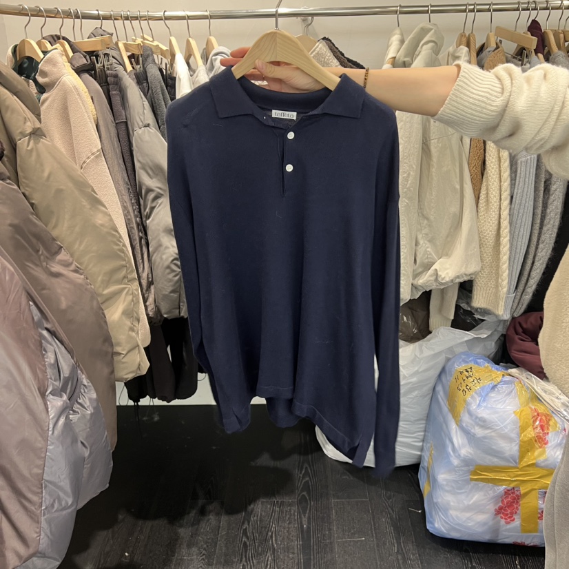 TAFFETA東大門㊣實拍女裝新款真品人氣25秋冬休閑職業長袖T恤TAFFETA長袖T恤圖色2