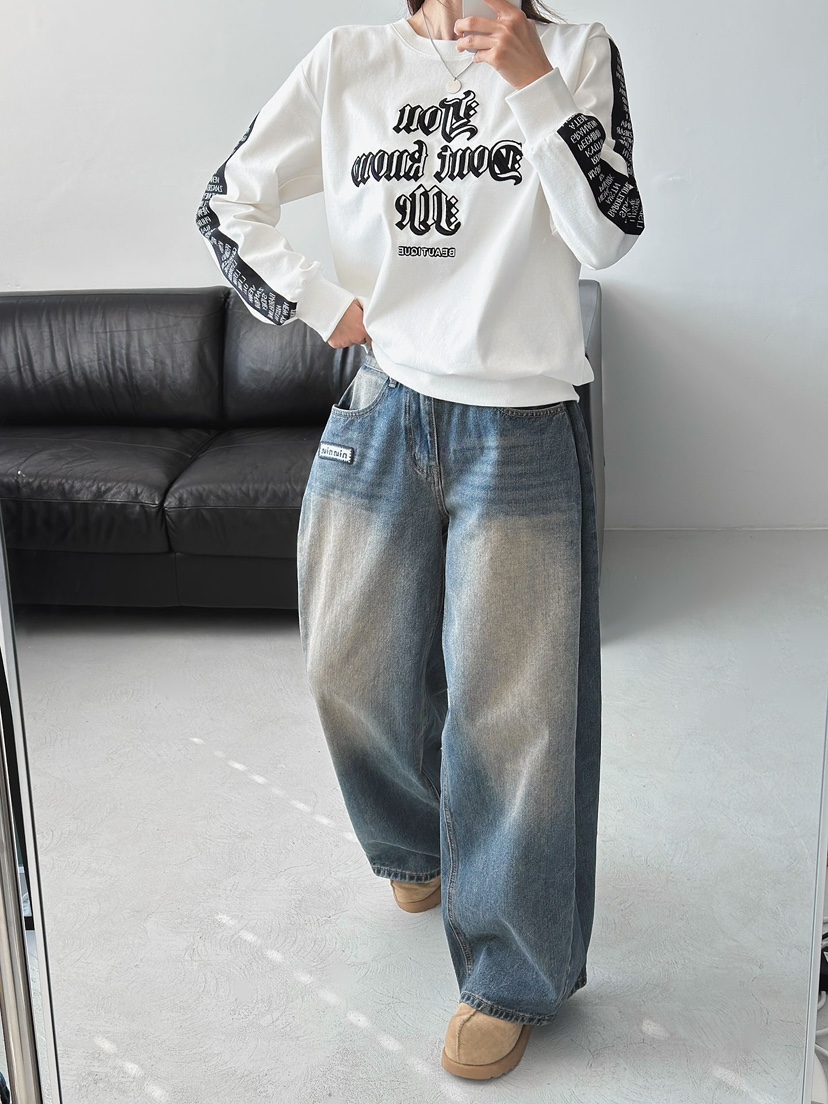 IAAN韓國代購㊣女士新款推薦時尚熱賣25秋冬真品職業休閑衛衣iaAn衛衣